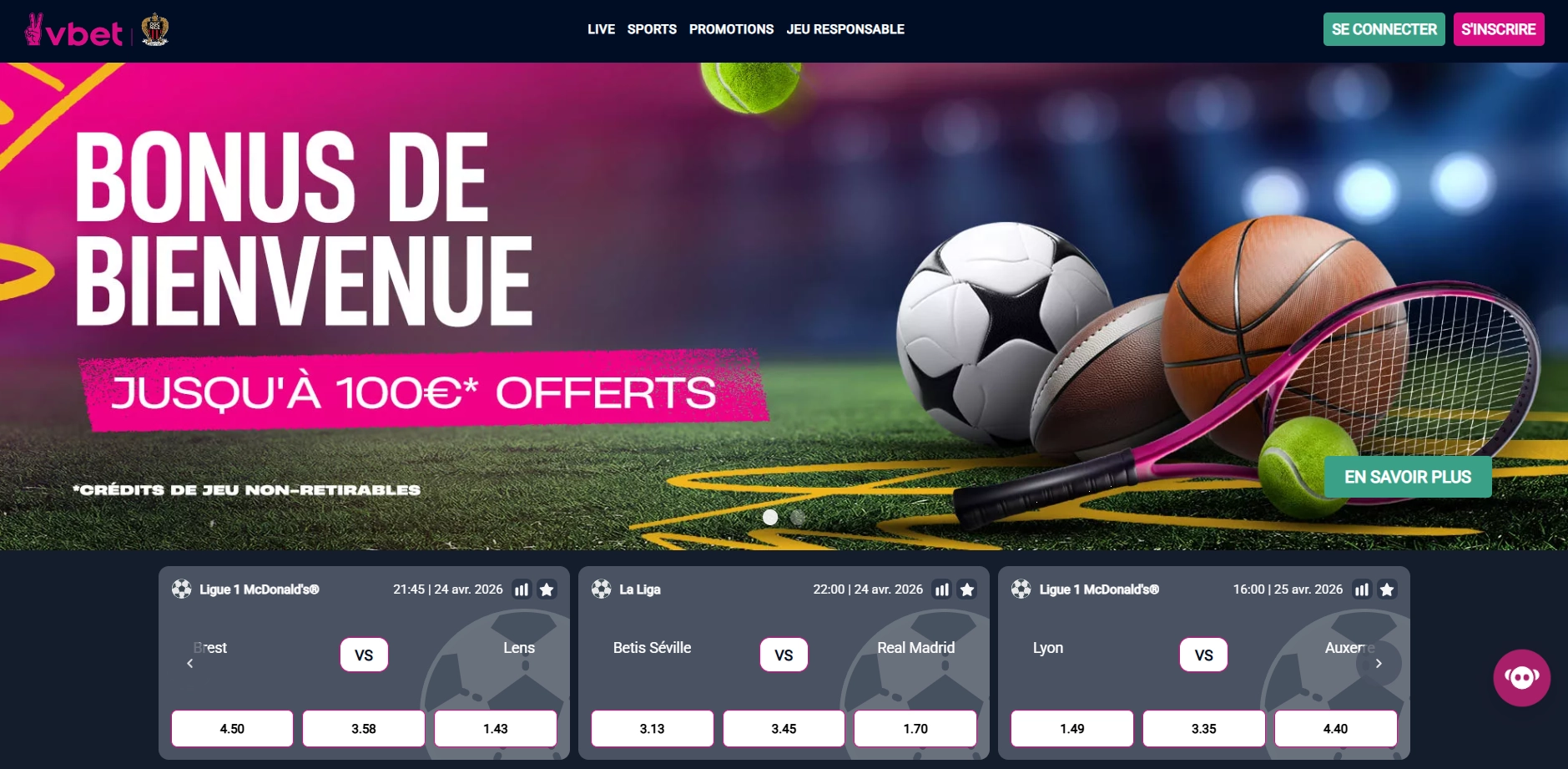 Vbet casino en ligne fiable France – paris combinés et MultiX 2026