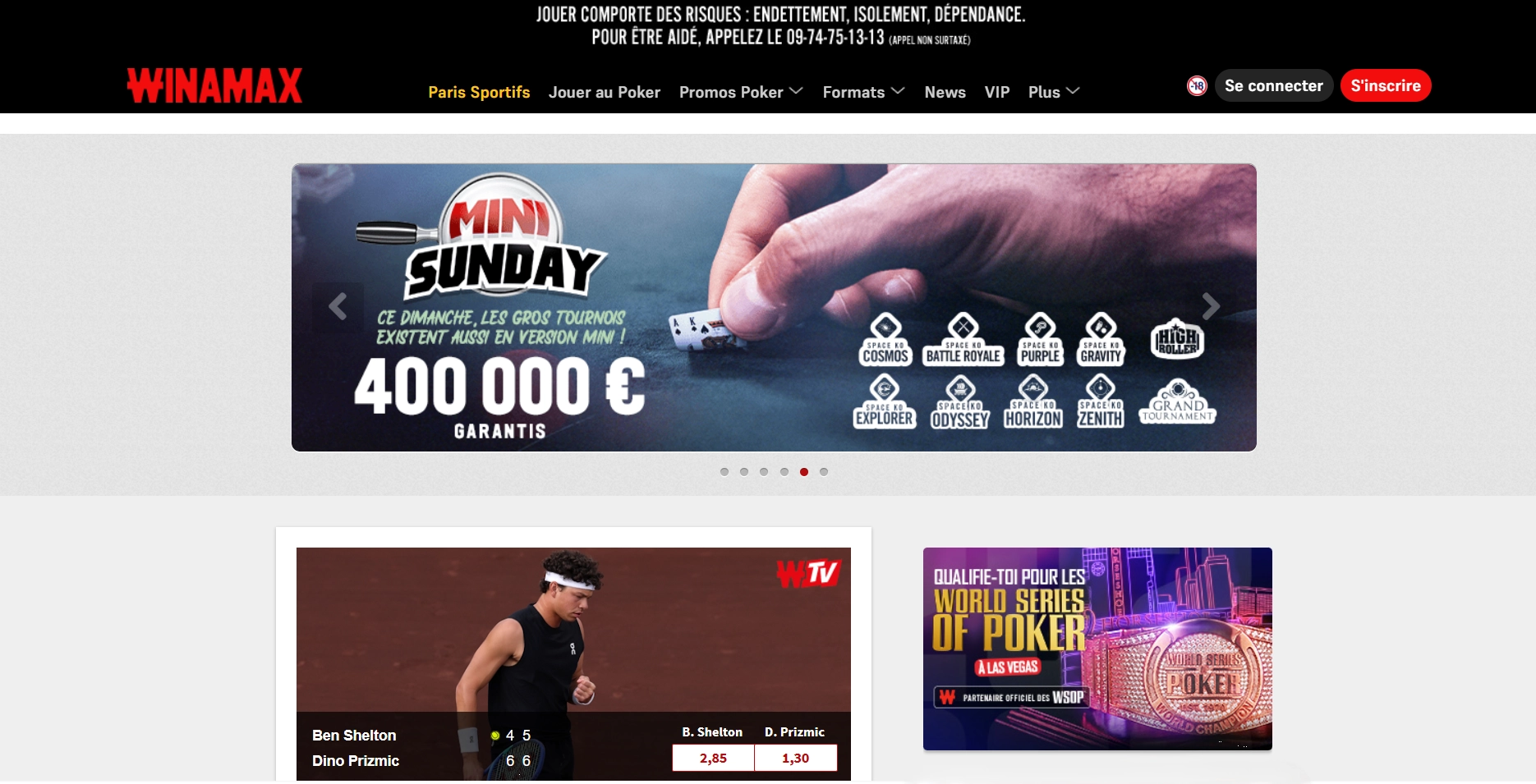 Winamax casino en ligne fiable France – poker et tournois 2026