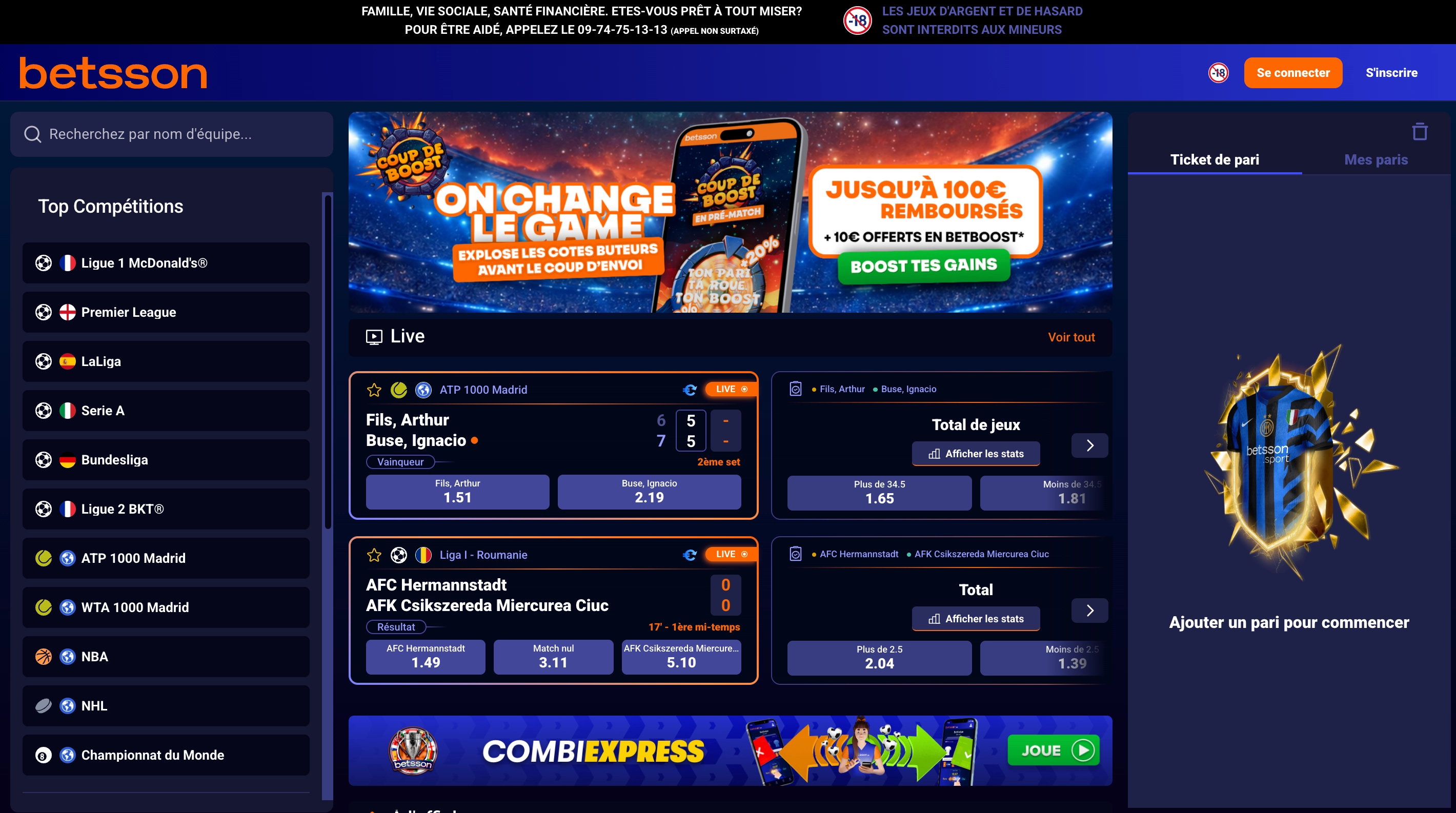 Betsson casino en ligne fiable – bonus sans dépôt et licence ANJ 2026