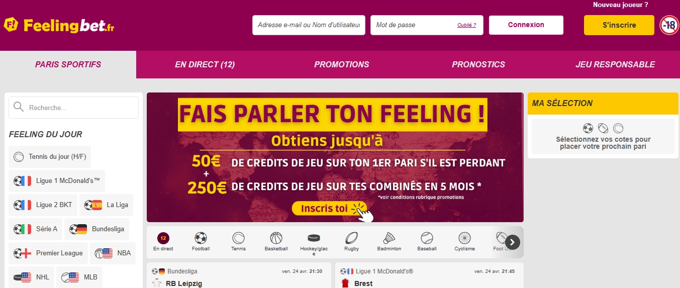 Feelingbet jeu casino en ligne fiable – paris rapides et interface 2026