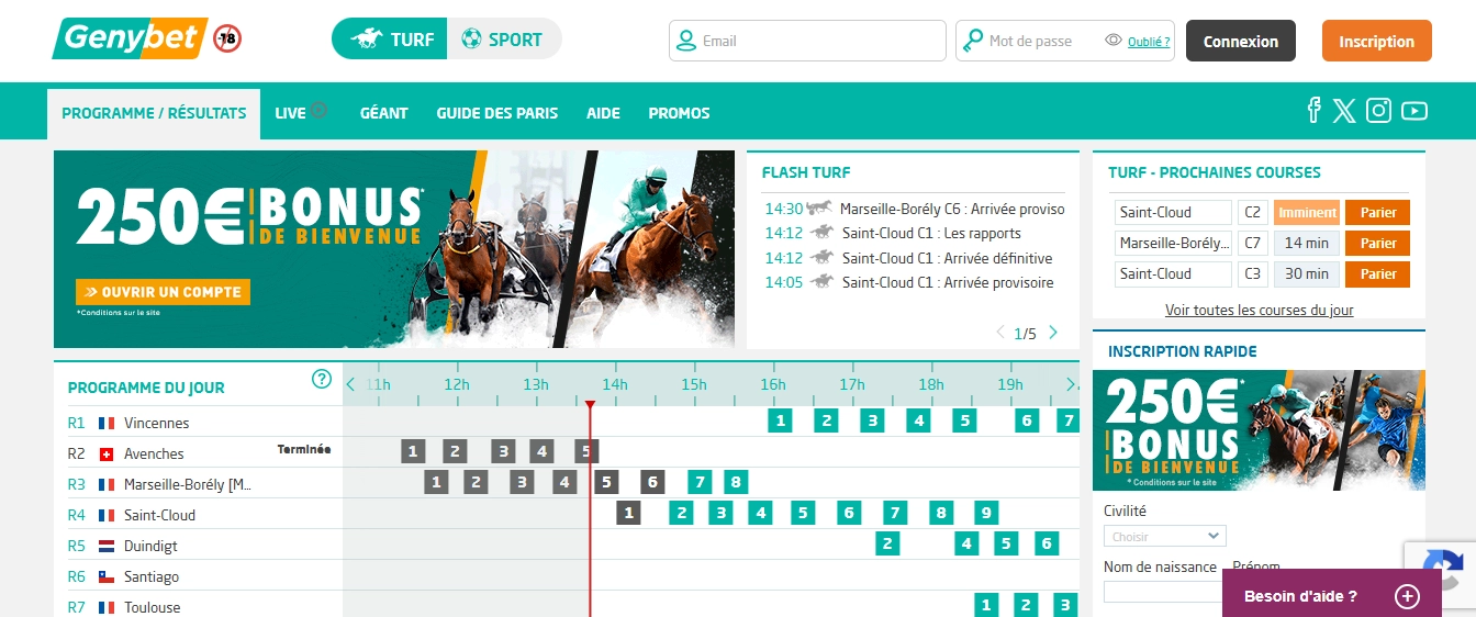 Genybet jeu casino en ligne fiable – paris hippiques et direct live 2026