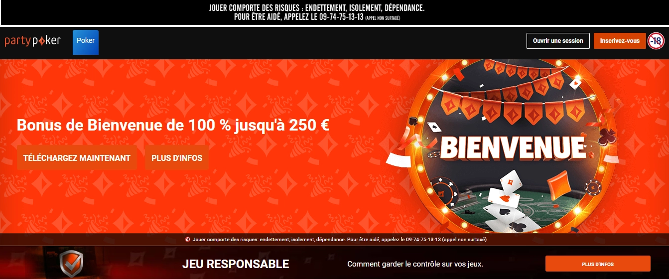 Party Poker jeu casino en ligne fiable – bonus stratèges et freerolls 2026