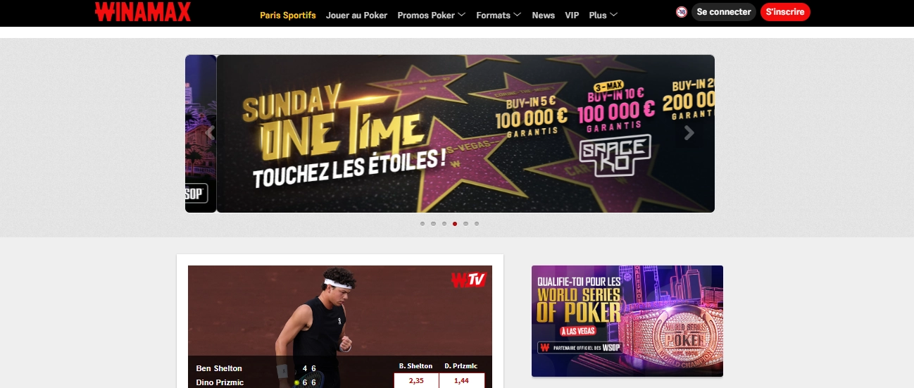 Winamax jeu casino en ligne fiable – communauté poker et paris 2026